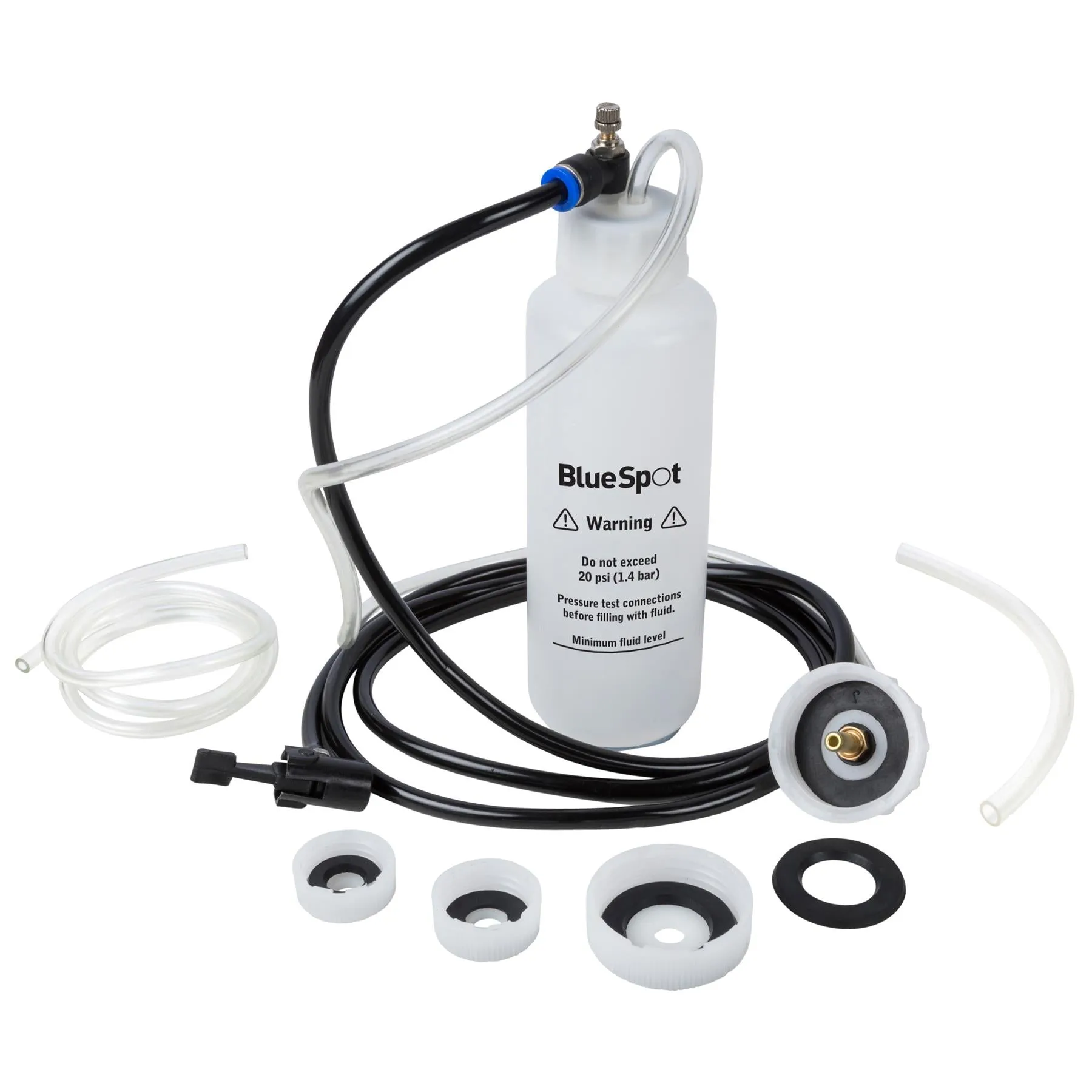 BlueSpot Brake and Clutch Bleeder Kit One Handed Operation 500ml
