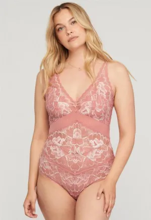 Blushing Tanga Bodysuit - Rose Clay/Blush -