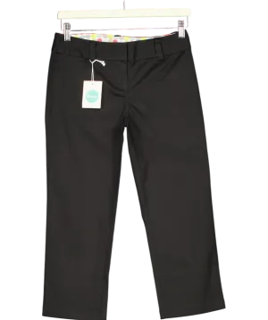 Boden Black Petite Slim Leg cigarette Trouser UK 6