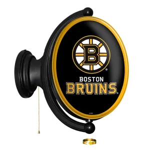 Boston Bruins: Original Oval Rotating Lighted Wall Sign