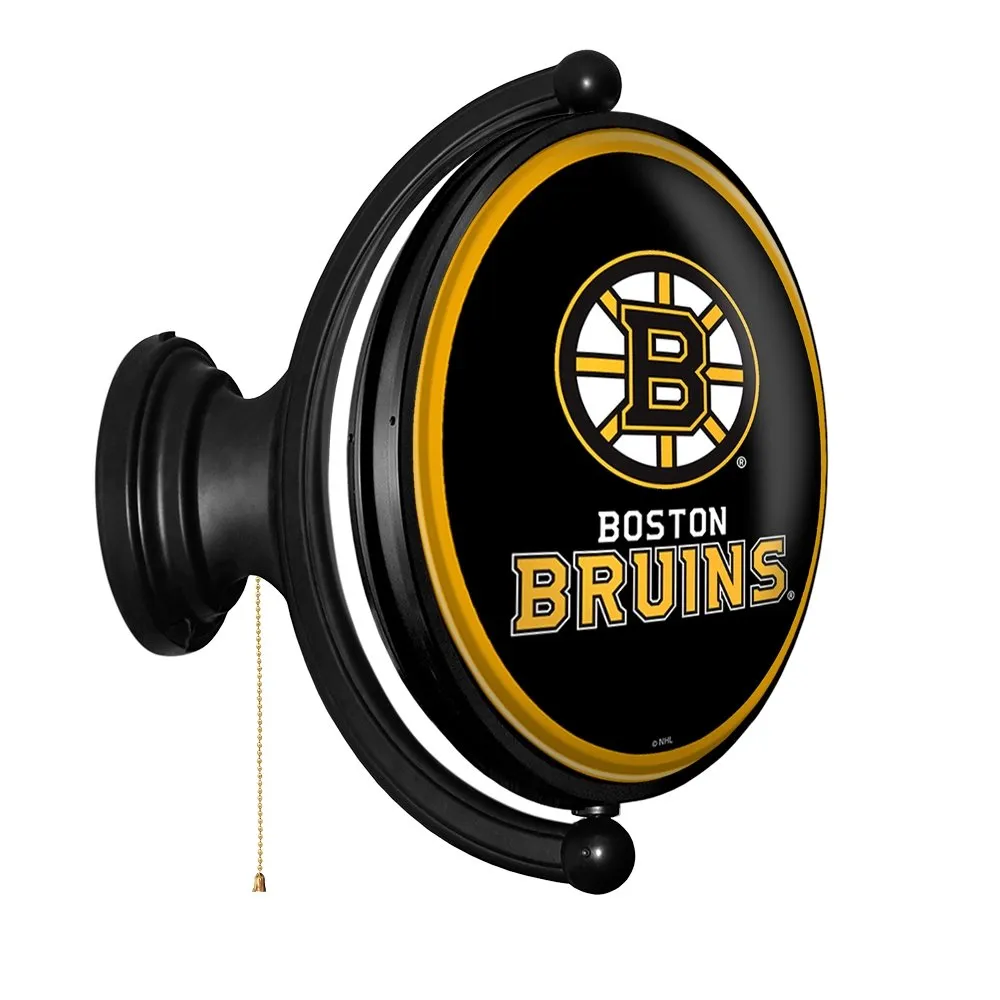 Boston Bruins: Original Oval Rotating Lighted Wall Sign