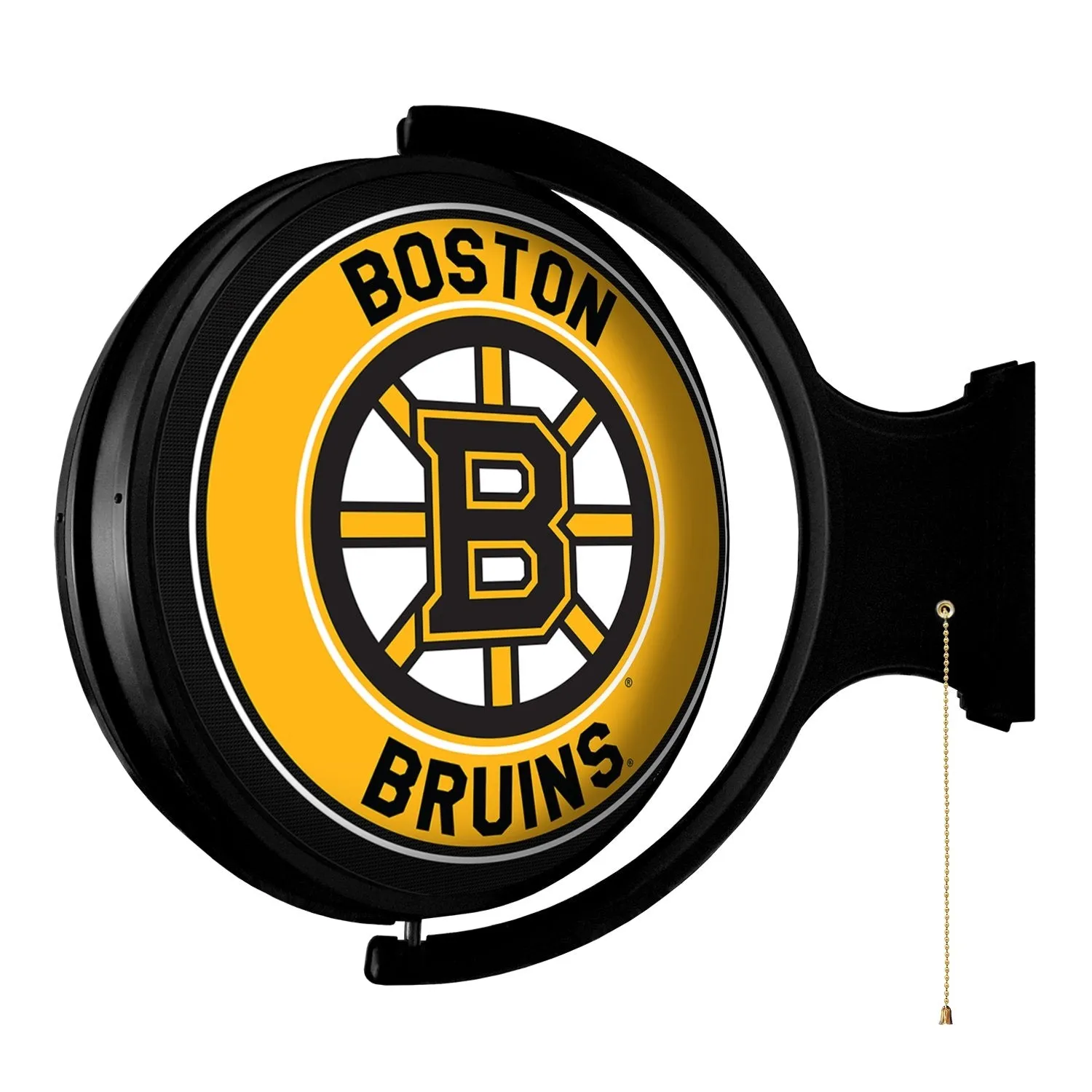 Boston Bruins: Original Round Rotating Lighted Wall Sign