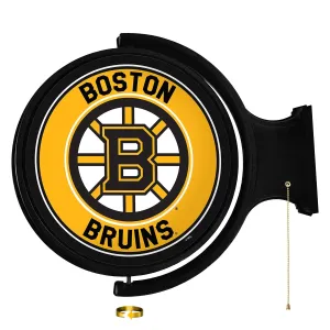 Boston Bruins: Original Round Rotating Lighted Wall Sign