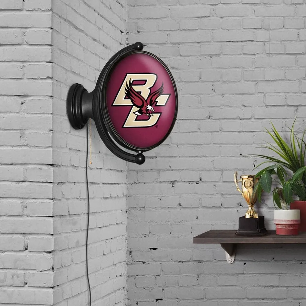 Boston College Eagles: Original Oval Rotating Lighted Wall Sign