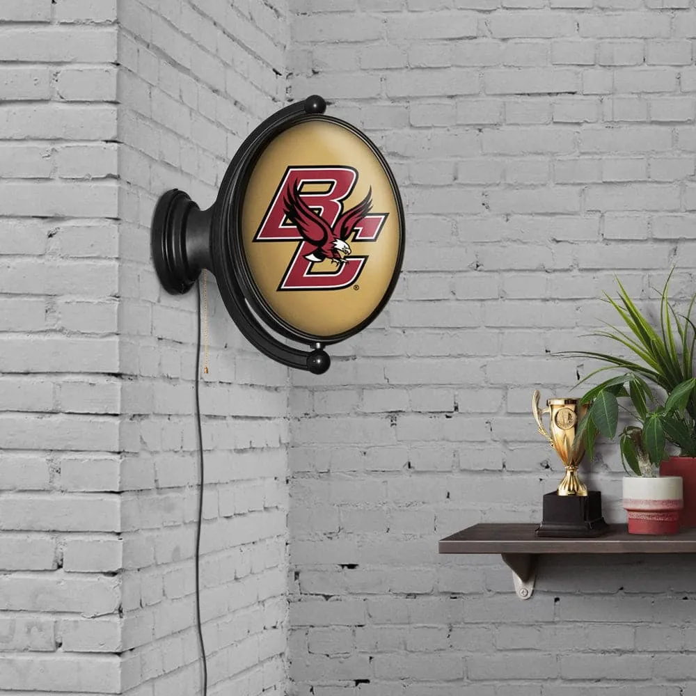 Boston College Eagles: Original Oval Rotating Lighted Wall Sign