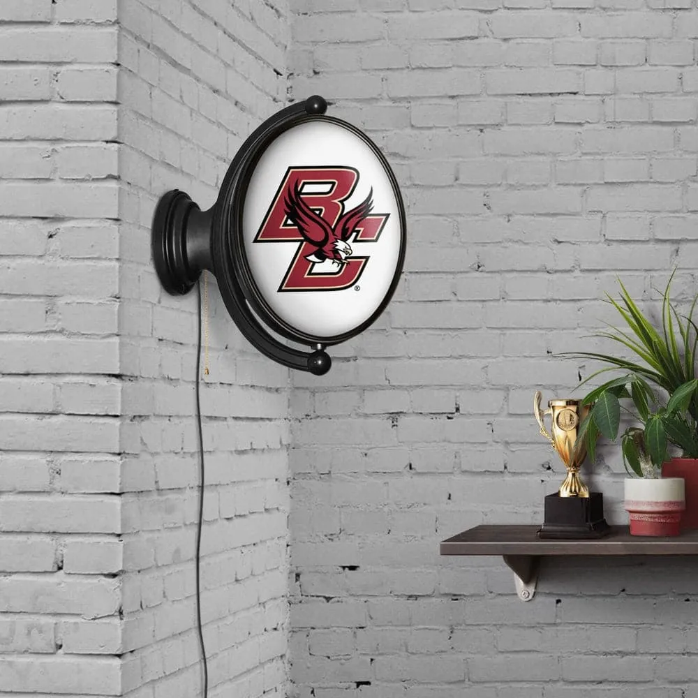 Boston College Eagles: Original Oval Rotating Lighted Wall Sign