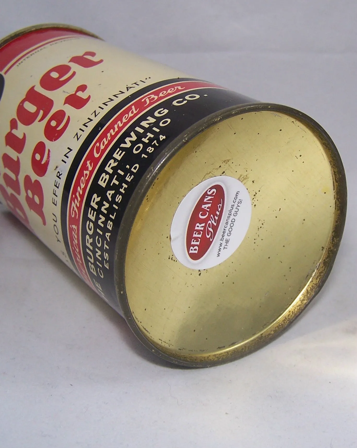 Burger Beer (Concave Bottom) USBC 155-23, Grade 1/1-Sold 4/5/17