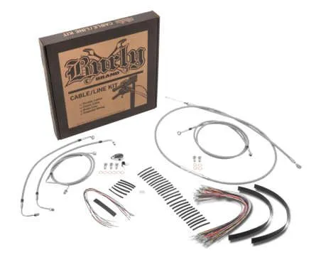 Burly Brand B30-1239 Handlebar Cable/Line Install Kit - Black