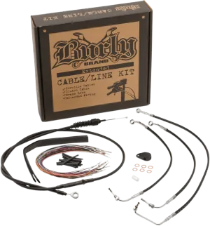 Burly Brand B30-1239 Handlebar Cable/Line Install Kit - Black
