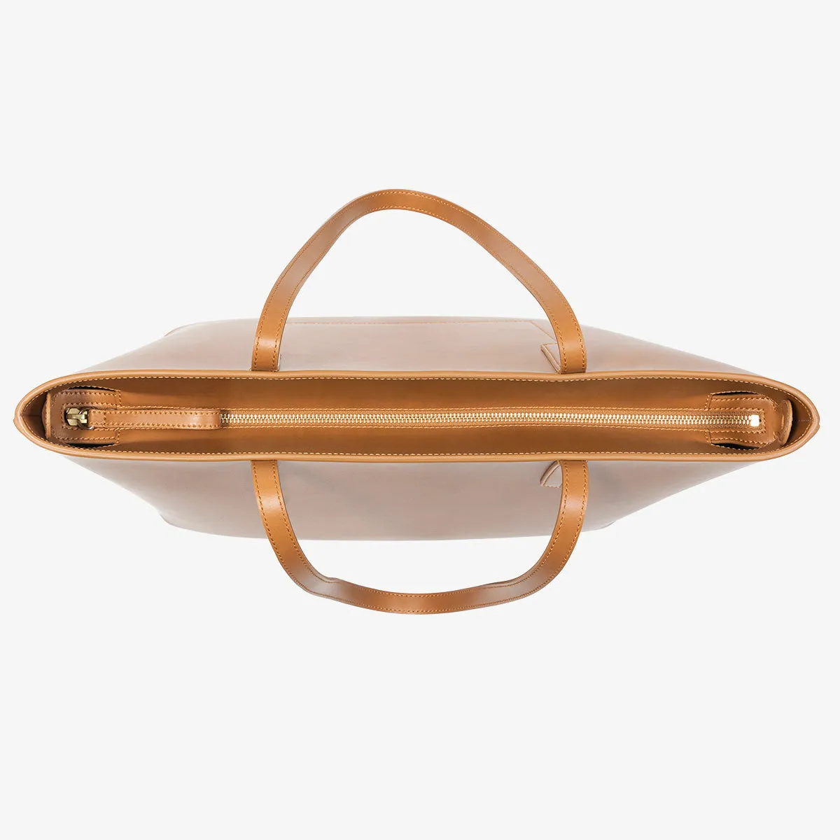 Calfskin Zippered Tote