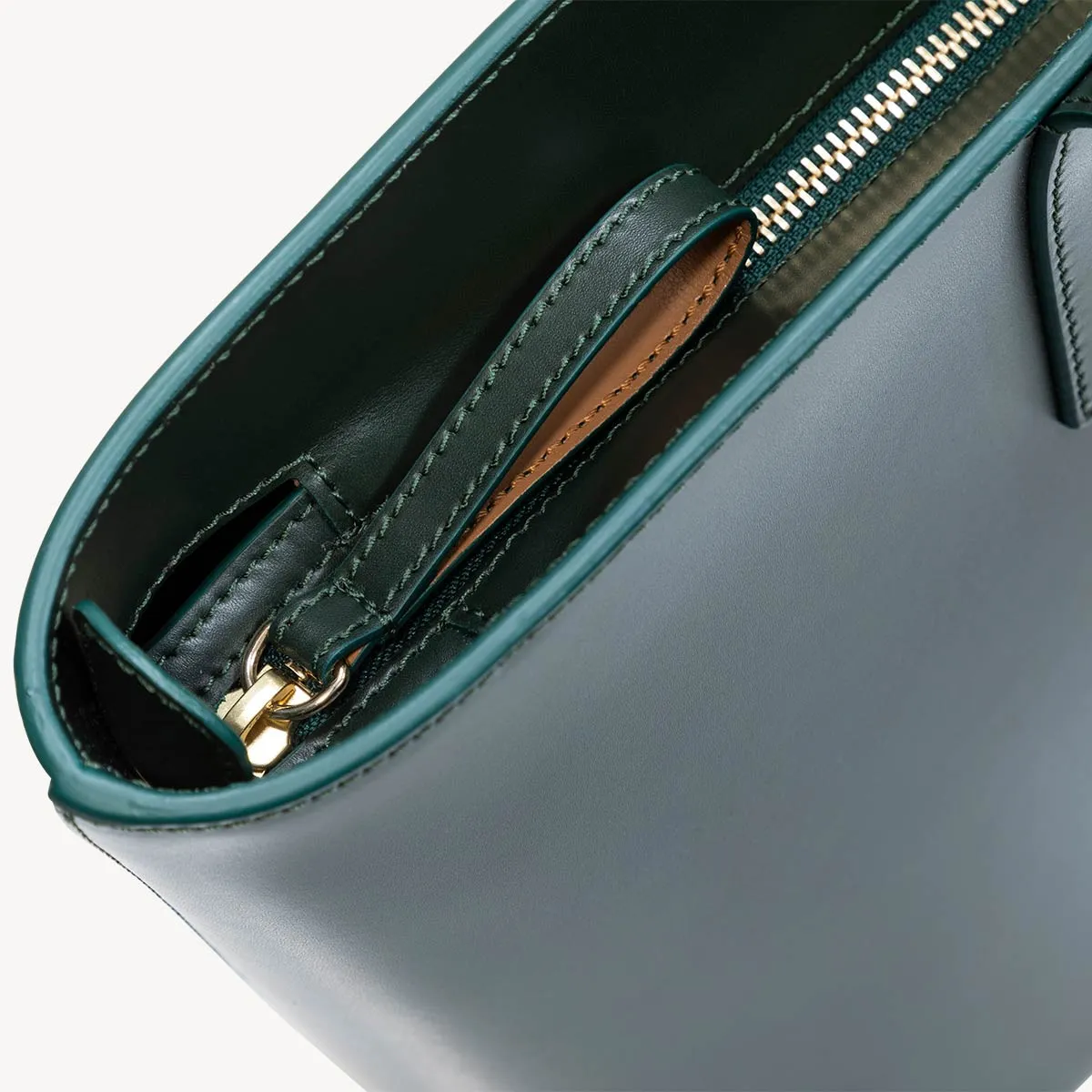 Calfskin Zippered Tote