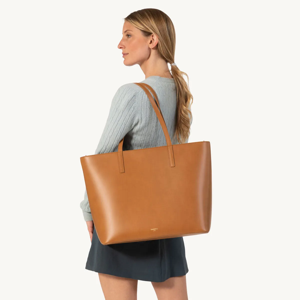 Calfskin Zippered Tote
