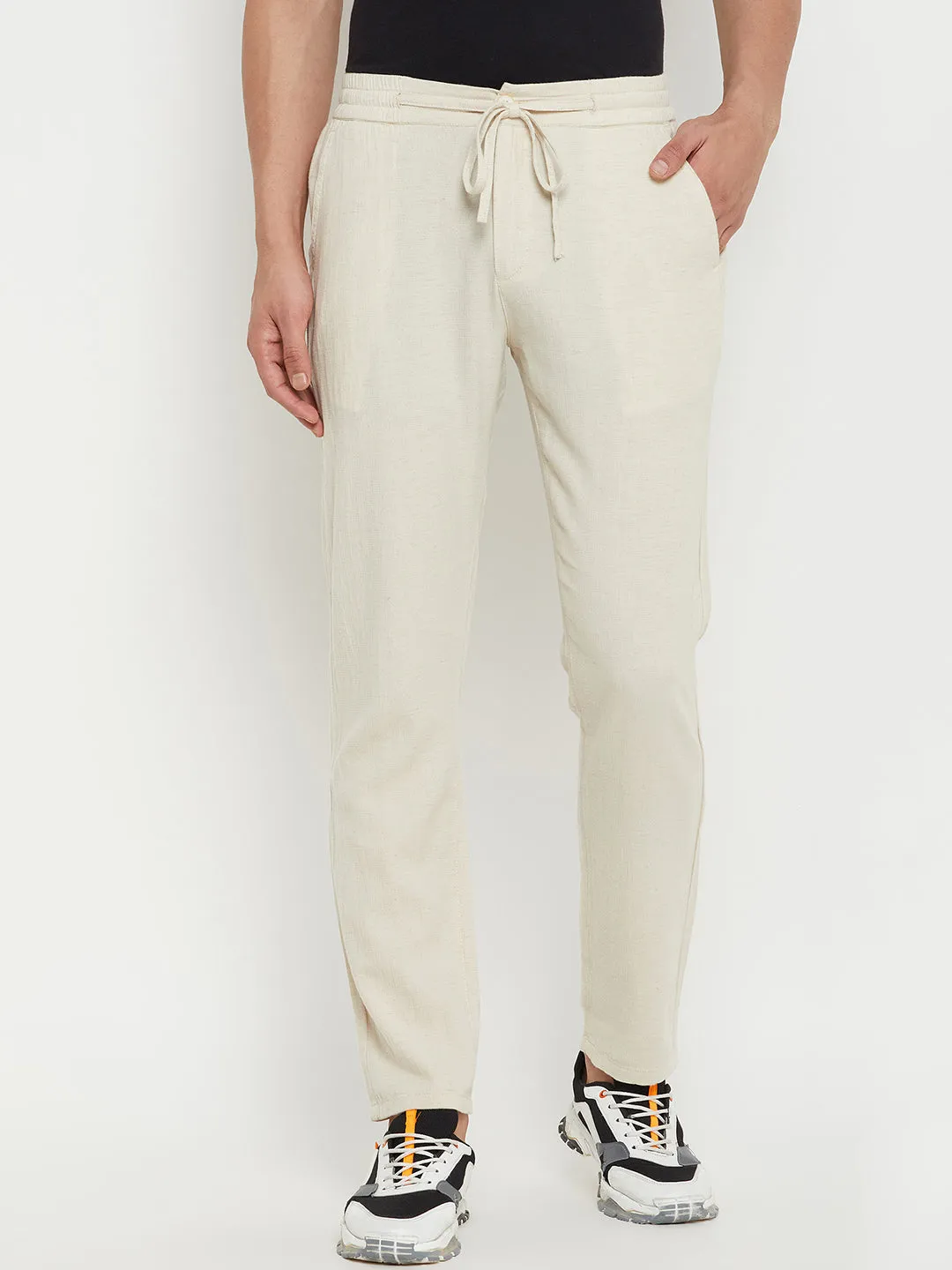 Camla Beige Bottom For Men