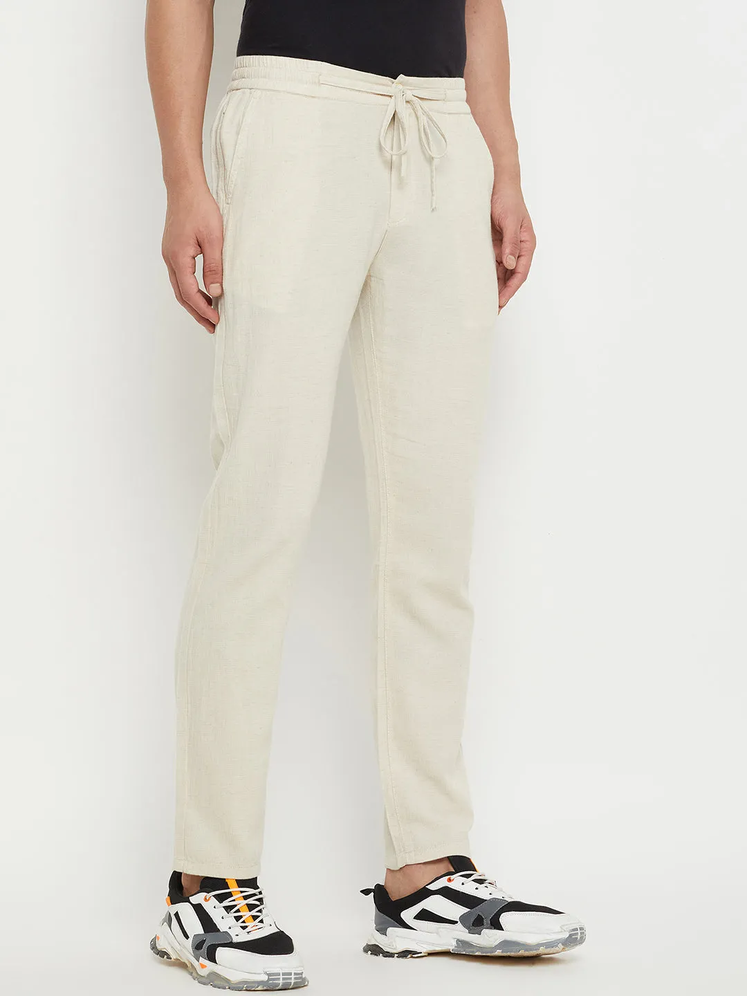 Camla Beige Bottom For Men