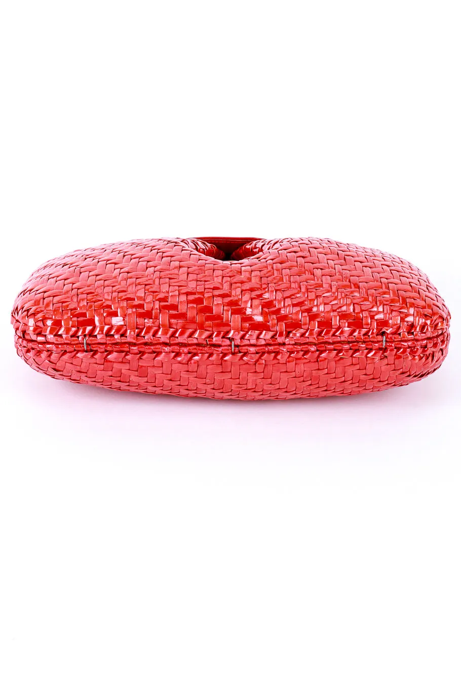 Candy Apple Wicker Clutch