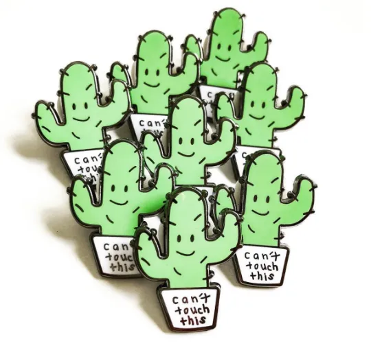 Can't Touch This Cactus Pin
