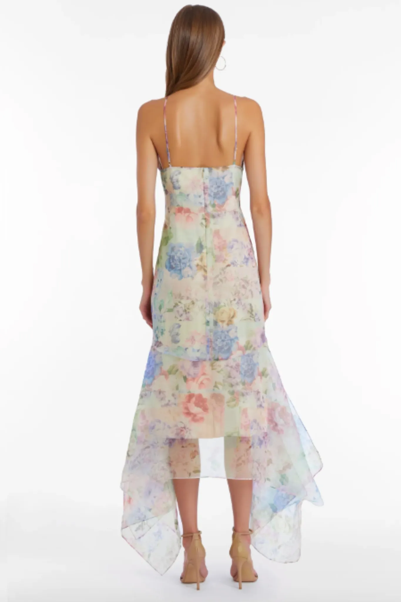 Carly Floral Midi Dress by Amanda Uprichard - RENTAL