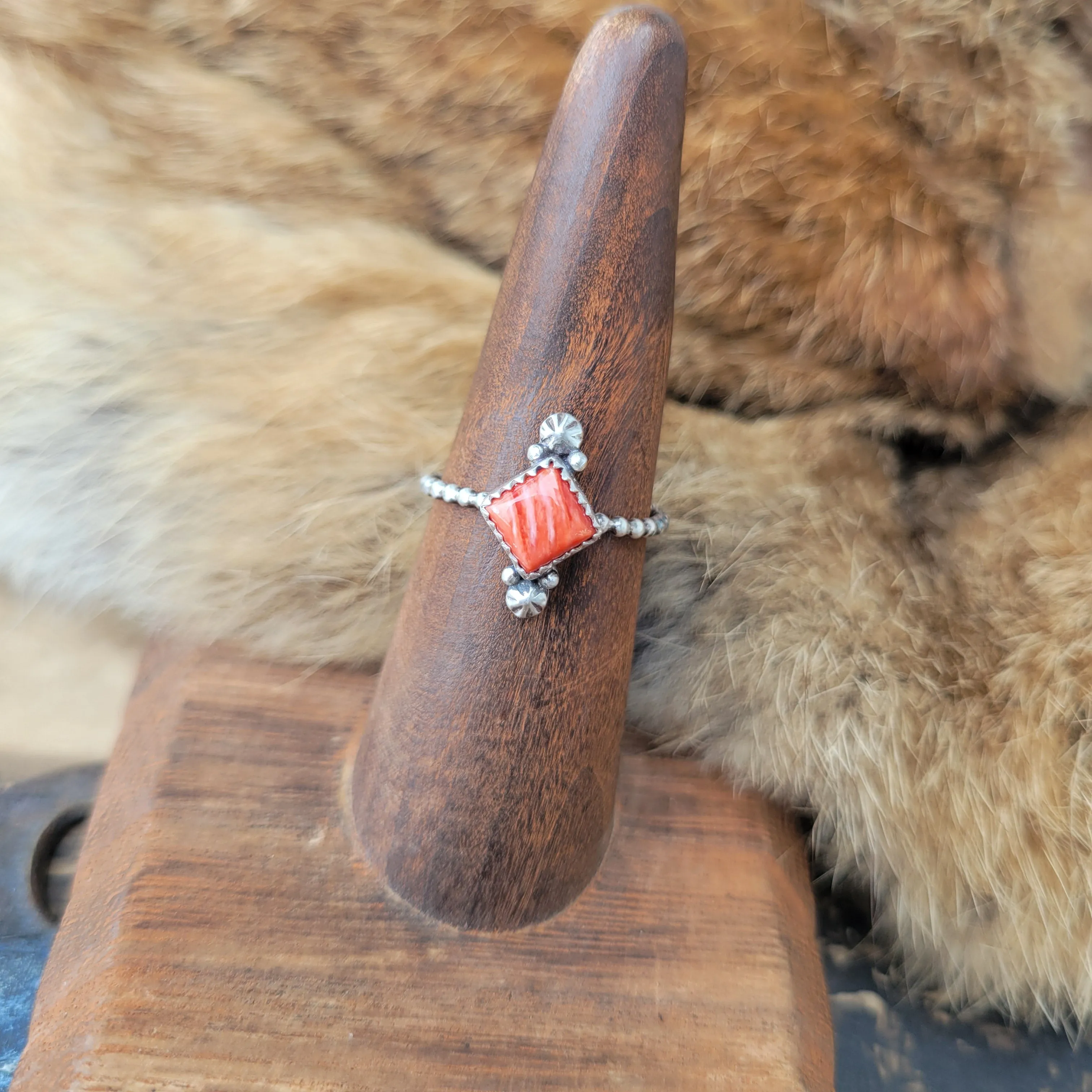 Cayenne Diamond Ring - sz 7.5