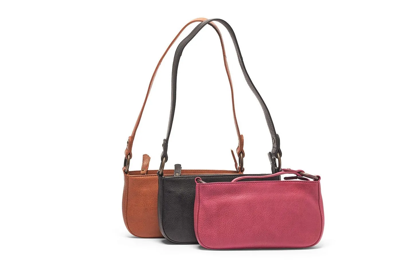 Cecile Petite Shoulder Bag Tan ~ Oran Leather