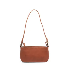 Cecile Petite Shoulder Bag Tan ~ Oran Leather