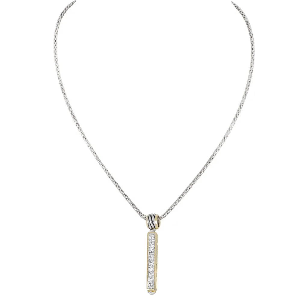Celebration Petite Pavé Bar Necklace