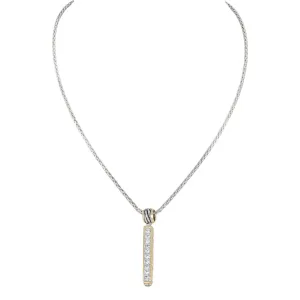 Celebration Petite Pavé Bar Necklace