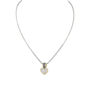 Celebration Petite Pavé Heart Necklace