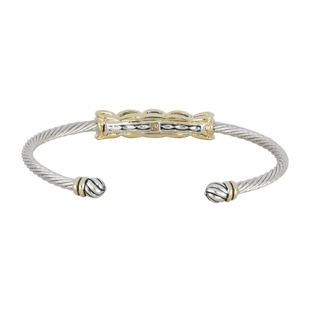 Celebration Petite Pavé Hugs and Kisses Cuff Bracelet