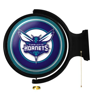 Charlotte Hornets: Original Round Rotating Lighted Wall Sign