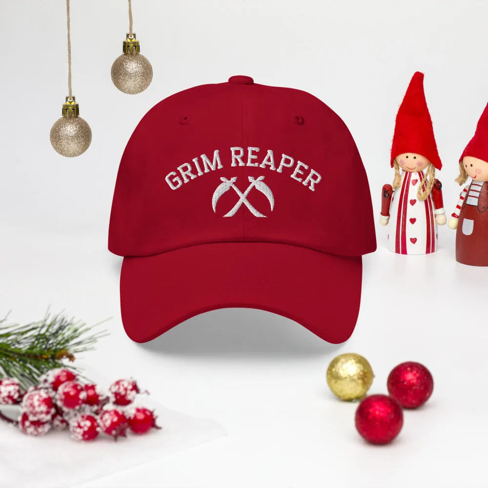 Chiefs Grim Reaper Dad Hat, 13 Seconds Chiefs Embroidered Hat