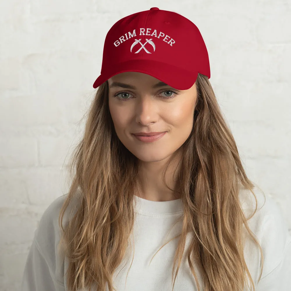 Chiefs Grim Reaper Dad Hat, 13 Seconds Chiefs Embroidered Hat
