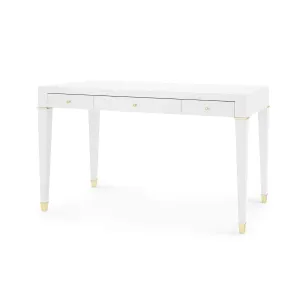 Claudette Desk / Cream, Brass
