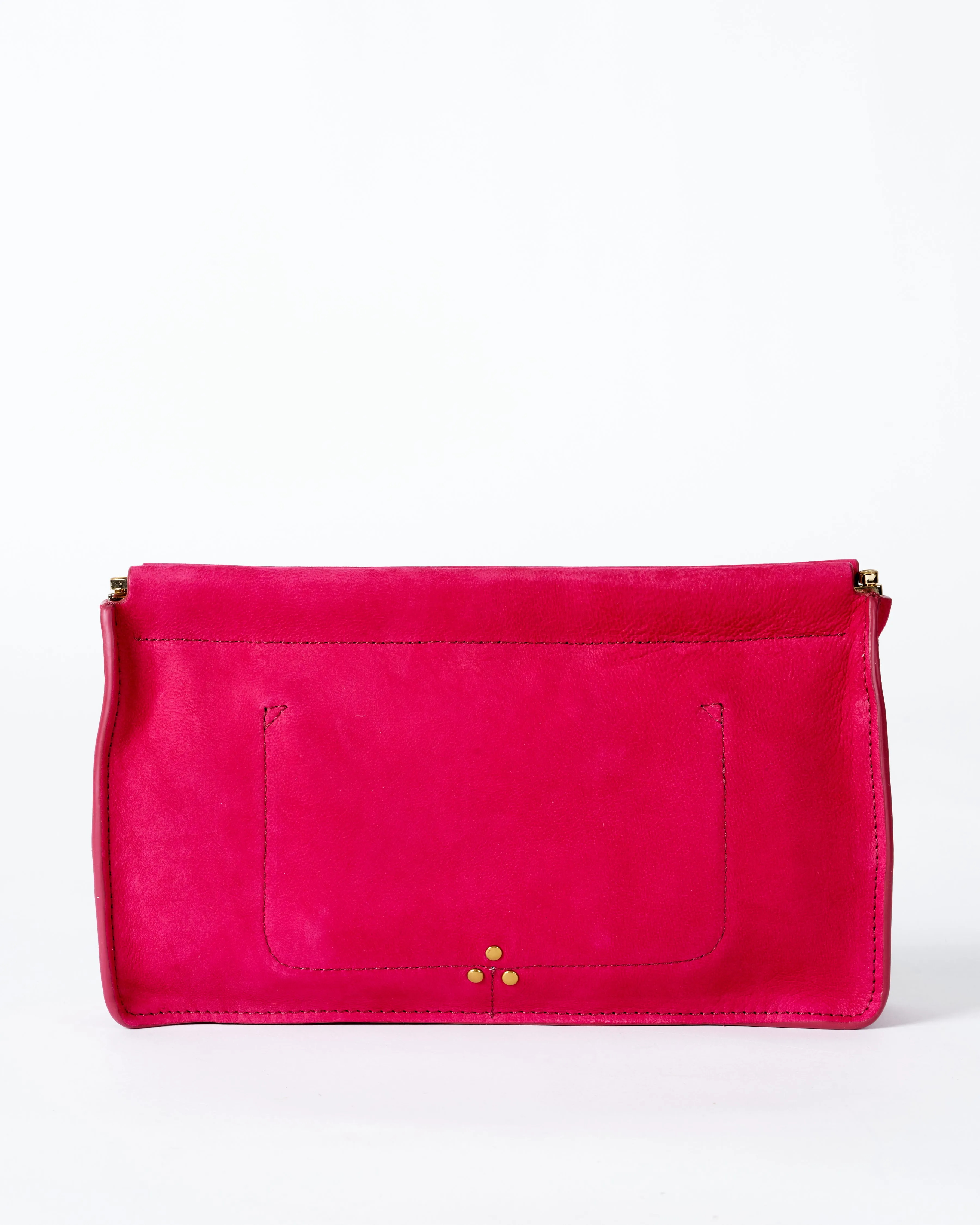 clic clac clutch l - nubuck fuxia