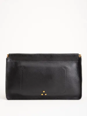 clic clac clutch - noir brass