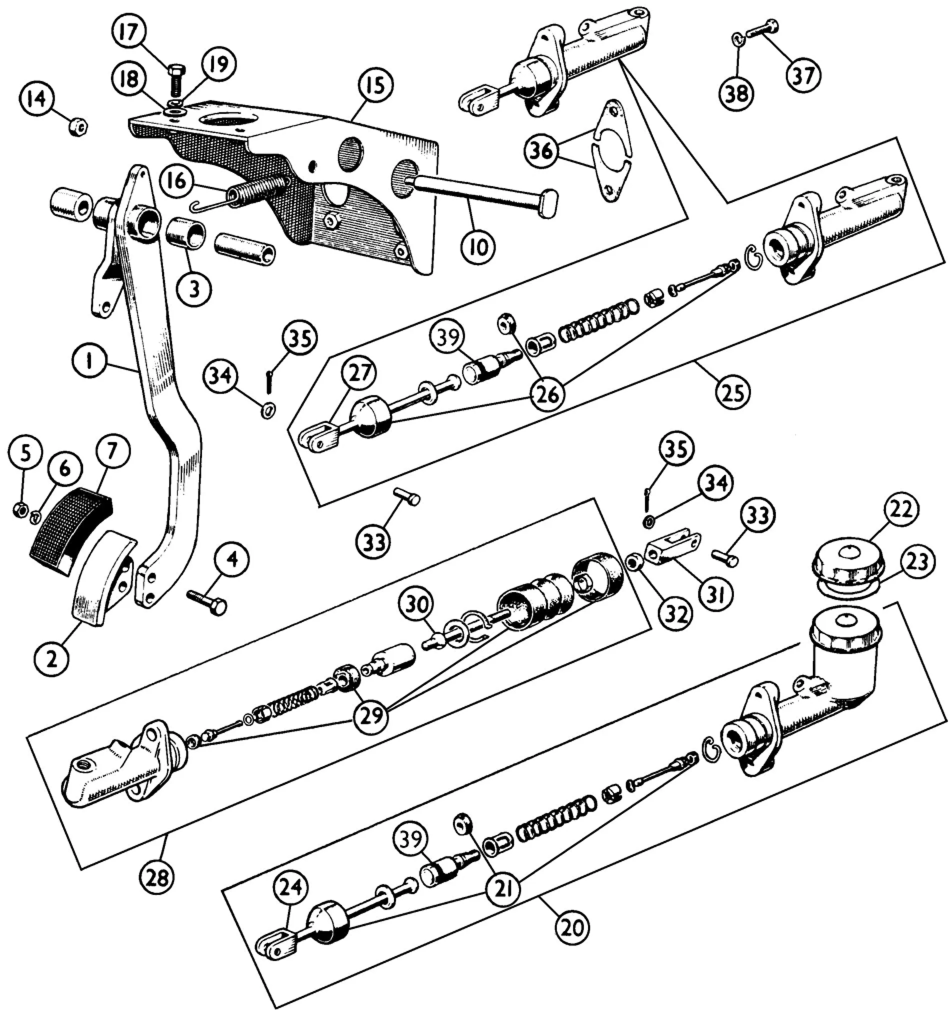 CLUTCH, MASTER CYLINDER, TR4-4A, AH 100/6