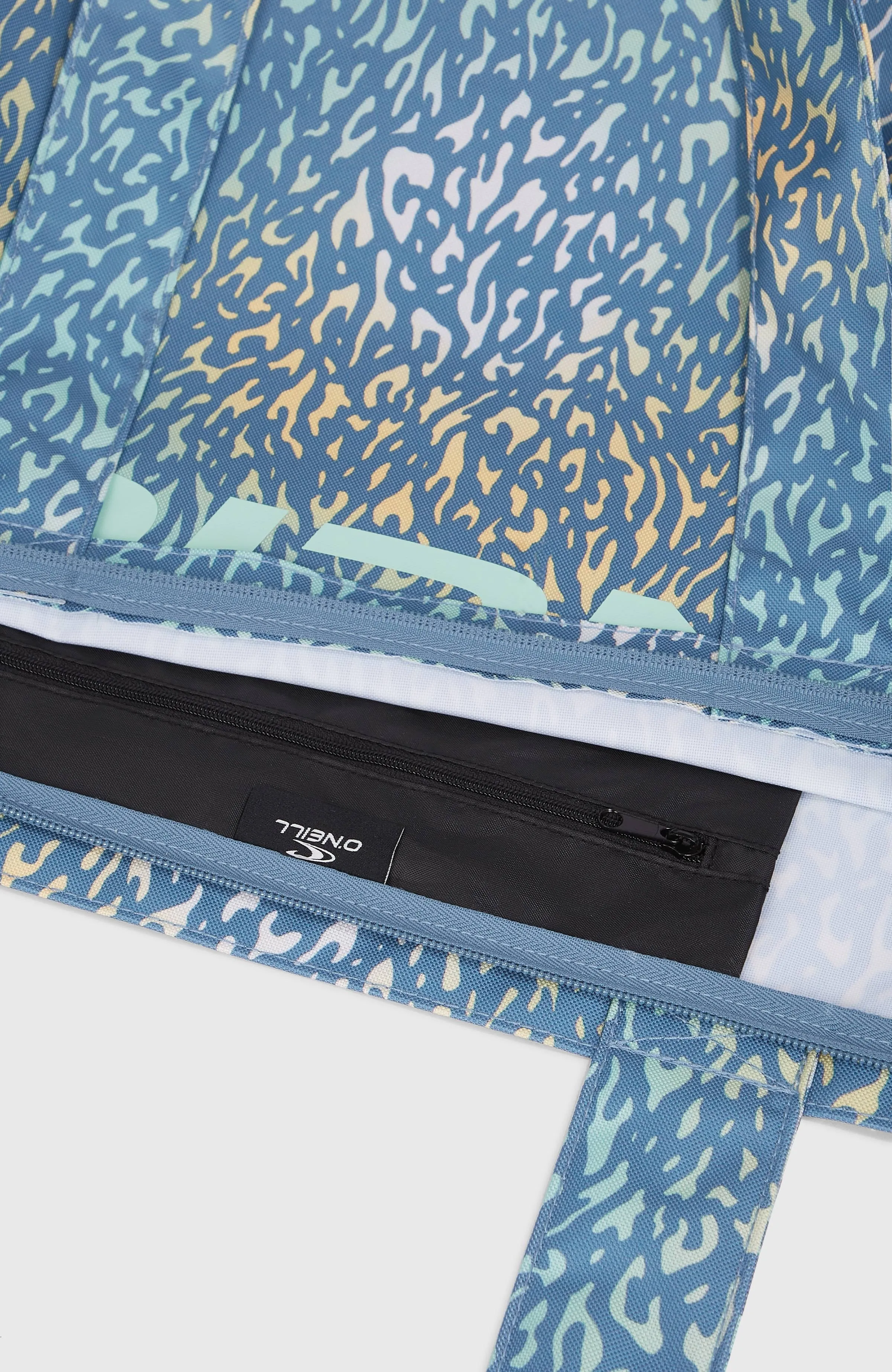 Coastal Print Tote Bag | Yellow Animal Blur