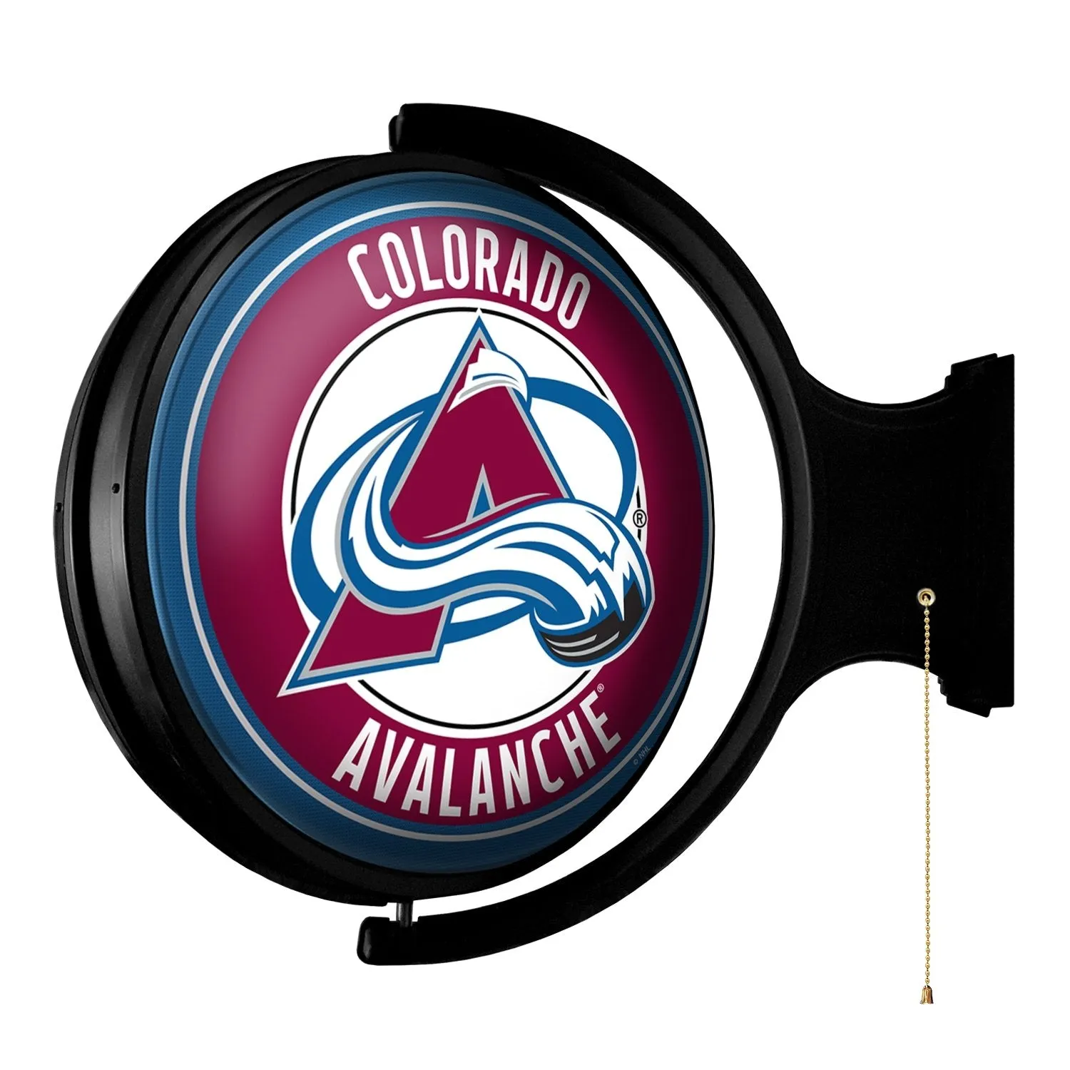 Colorado Avalanche: Original Round Rotating Lighted Wall Sign