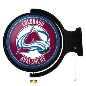 Colorado Avalanche: Original Round Rotating Lighted Wall Sign