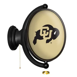 Colorado Buffaloes: Original Oval Rotating Lighted Wall Sign