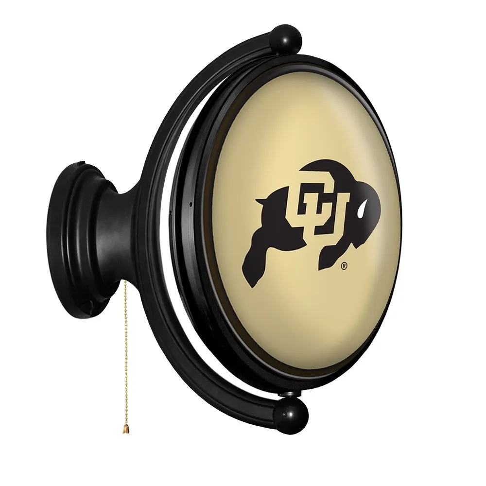Colorado Buffaloes: Original Oval Rotating Lighted Wall Sign