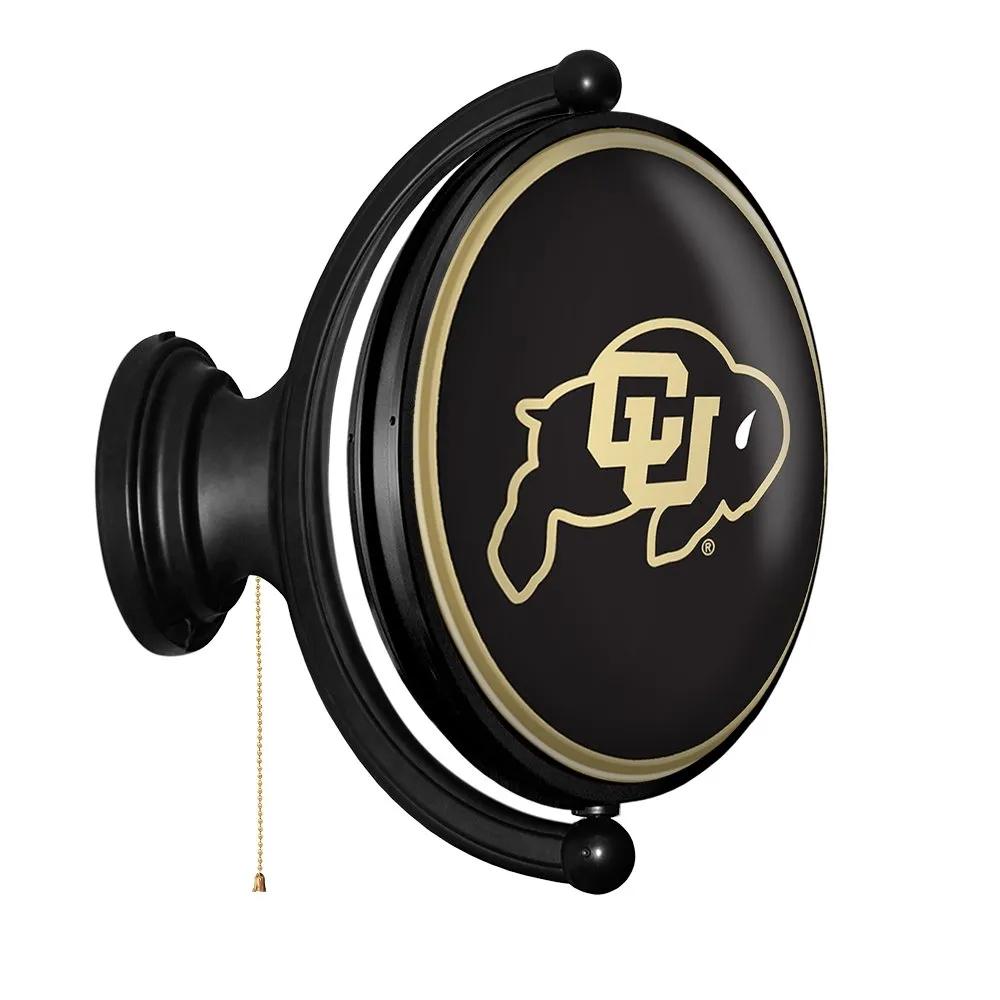 Colorado Buffaloes: Original Oval Rotating Lighted Wall Sign