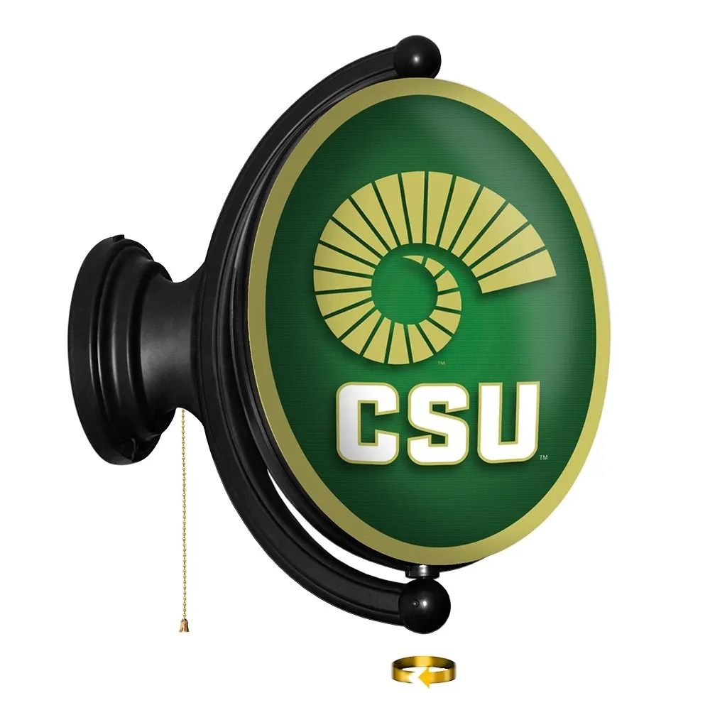 Colorado State Rams: Ram's Horn - Original Oval Rotating Lighted Wall Sign