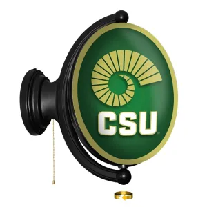 Colorado State Rams: Ram's Horn - Original Oval Rotating Lighted Wall Sign