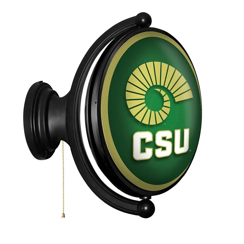 Colorado State Rams: Ram's Horn - Original Oval Rotating Lighted Wall Sign