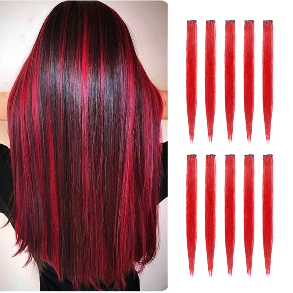 Colorful Clip In Hair Extensions(10 Piece)
