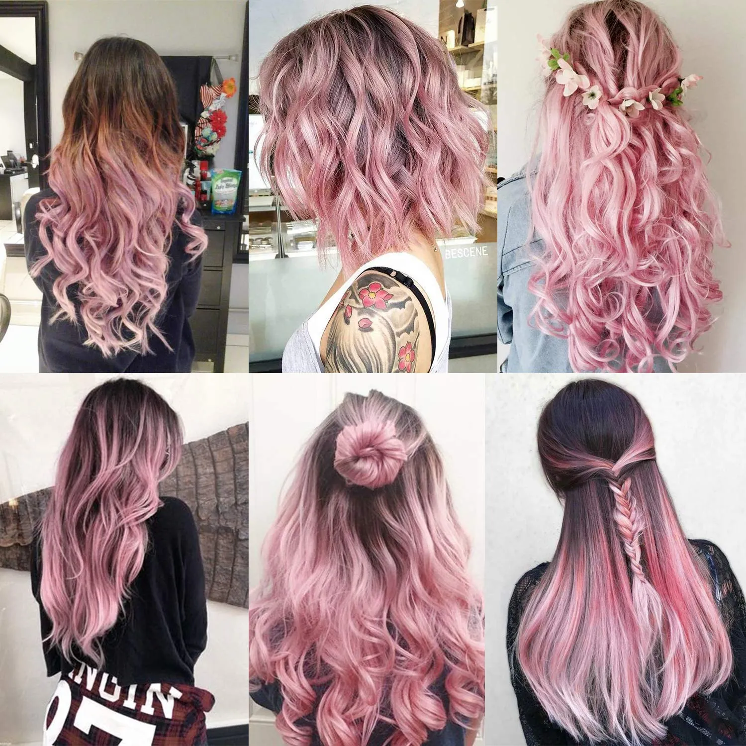 Colorful Clip In Hair Extensions(10 Piece)