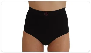 Comfizz Womens Ostomy/Hernia/Post Op Support Briefs High Waist Lvl 2 Black S/M