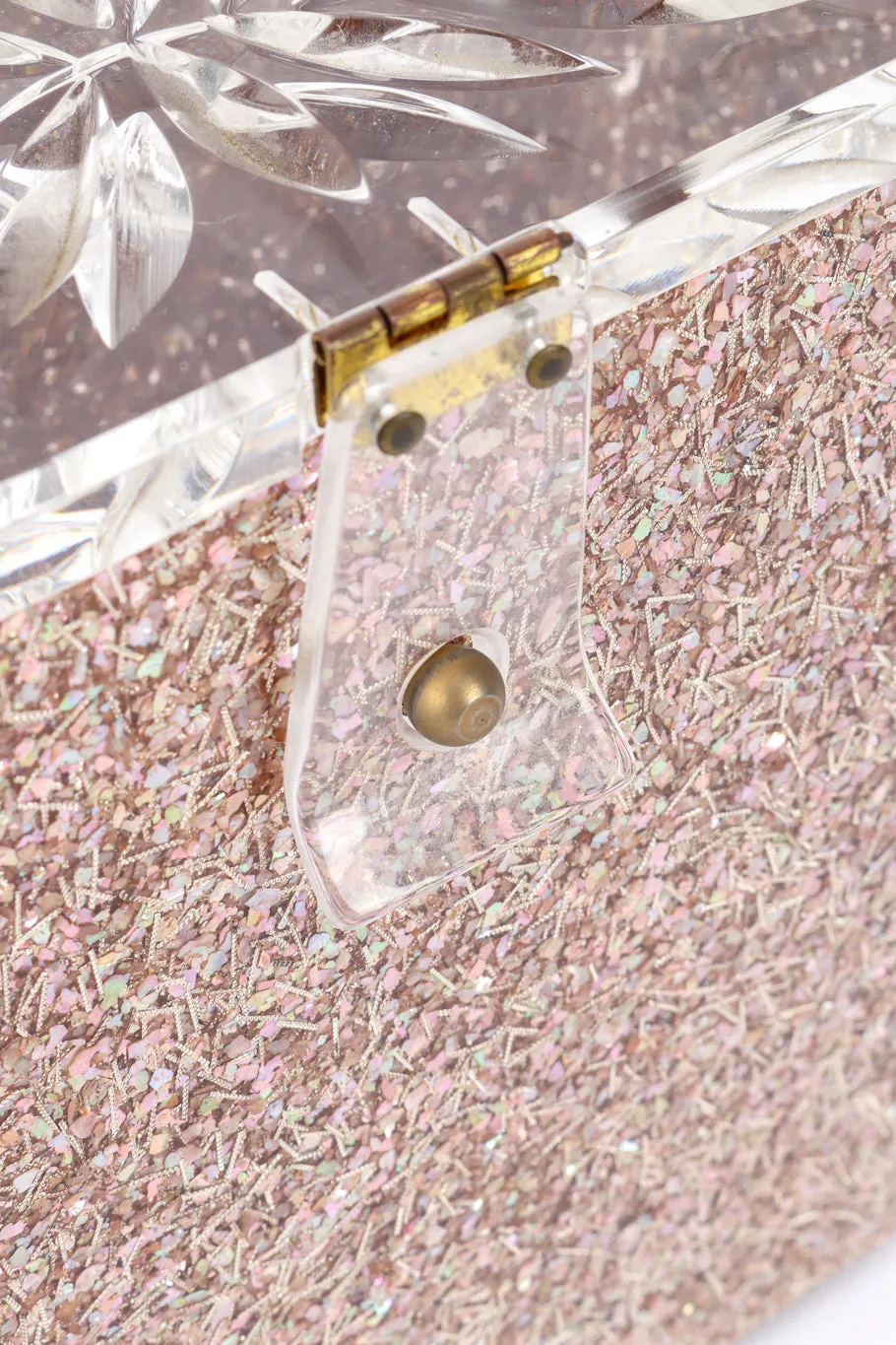 Confetti Lucite Box Bag