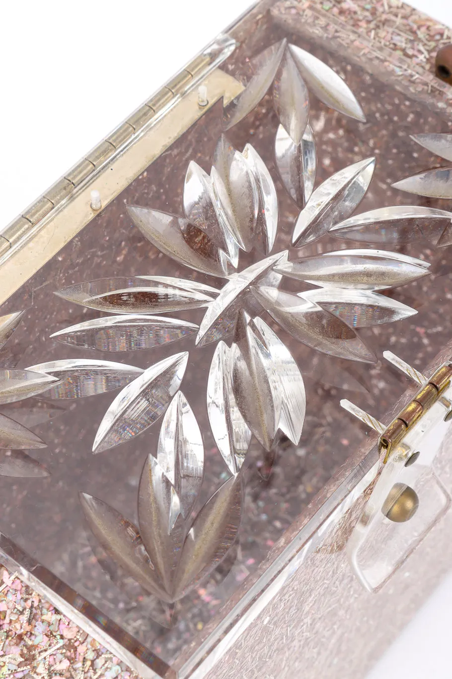 Confetti Lucite Box Bag