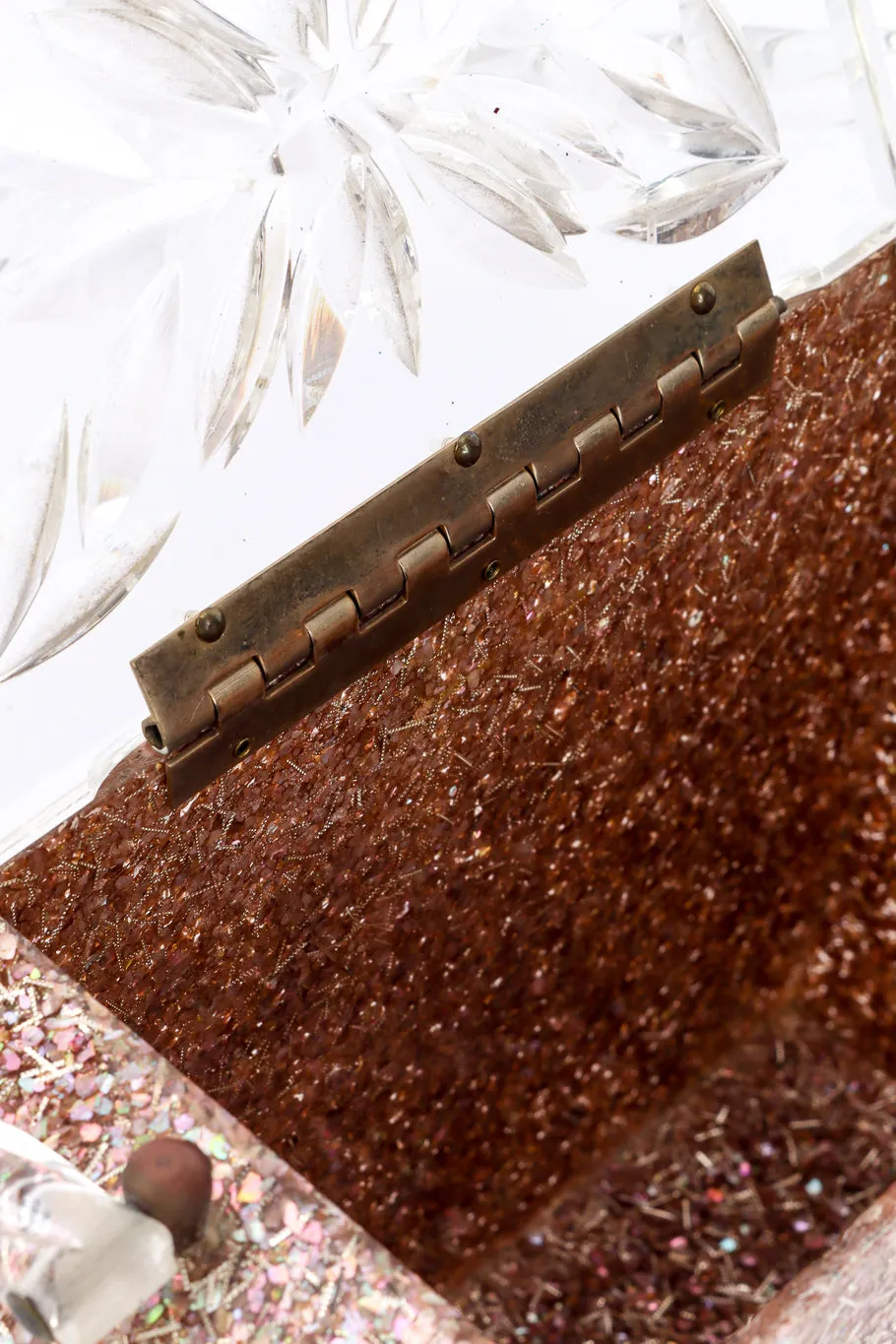 Confetti Lucite Box Bag